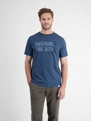 LERROS Herren T-Shirt mit Brust-Print 