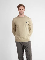 LERROS Rundhals Strickpullover Khaki/Beige