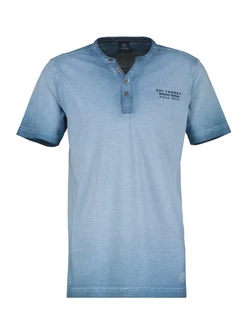LERROS Henleyshirt Serafino für Herren sportlicher Optik