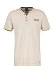 LERROS Henleyshirt Serafino für Herren sportlicher Optik Khaki/Braun/Beige/Creme