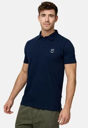 Indicode Poloshirt INEddard Dunkelblau/Blau