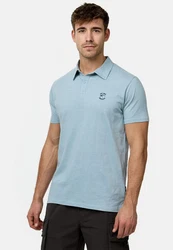 Indicode Poloshirt INEddard Hellblau/Blau