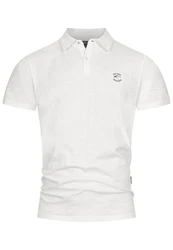 Indicode Poloshirt INEddard Weiß/Creme/Grau