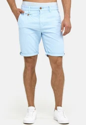 Indicode Herren Cuba Chino Shorts Hellblau