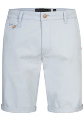 Indicode Herren Cuba Chino Shorts Grau/Hellgrau