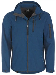 Softshelljacke Herren Jacke Wangerooge mit Fleece-Innenfutter und abnehmbarer Kapuze