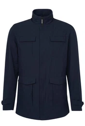 Langjacke mit Stehkragen