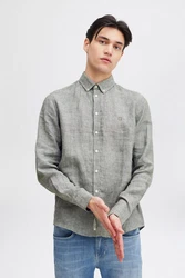 Casual Friday Langarmhemd CFAnton Shirt Grau/Dunkelgrün/Hellgrau/Weiß/Khaki/Grün