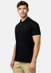 Indicode Poloshirt INEddard Schwarz/Dunkelgrau