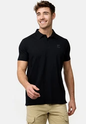 Indicode Poloshirt INEddard Schwarz/Dunkelgrau