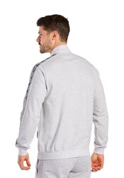 Erima Sweatjacke Herren Essential Team Tracktop Grau/Hellgrau/Beige/Silber
