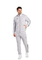 Erima Sweatjacke Herren Essential Team Tracktop Grau/Hellgrau/Beige/Silber