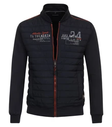 CASAMODA Sweatjacke Rot/Dunkelblau/Dunkelrot/Schwarz
