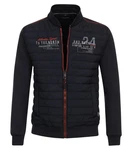 CASAMODA Sweatjacke Rot/Dunkelblau/Dunkelrot/Schwarz