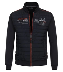 CASAMODA Sweatjacke Rot/Dunkelblau/Dunkelrot/Schwarz