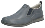 Rieker Slipper Halbschuh Freizeitschuh Grau/Dunkelblau/Blau