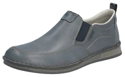 Rieker Slipper Halbschuh Freizeitschuh Grau/Dunkelblau/Blau