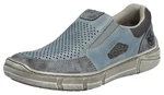Rieker Slipper Halbschuh Freizeitschuh blau/ grau