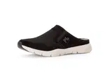 Schwarze Turnschuhe ohne Schnürsenkel Leder image