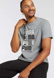 PUMA T-Shirt ESS+ LOGO LAB TEE Dunkelgrau/Grau