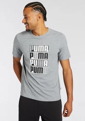 PUMA T-Shirt ESS+ LOGO LAB TEE Dunkelgrau/Grau