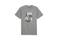 PUMA T-Shirt ESS+ LOGO LAB TEE Dunkelgrau/Grau