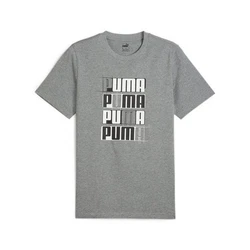 PUMA T-Shirt ESS+ LOGO LAB TEE Dunkelgrau/Grau