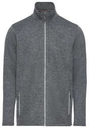 Killtec Strickfleecejacke mit Stehkragen Dunkelgrau/Hellgrau/Grau/Dunkelblau