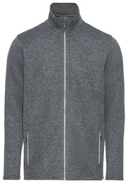 Strickfleecejacke mit Stehkragen