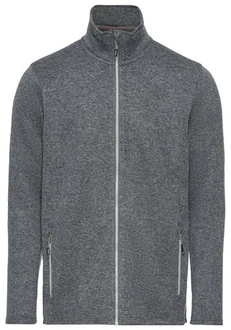 Killtec Strickfleecejacke mit Stehkragen Dunkelgrau/Hellgrau/Grau/Dunkelblau