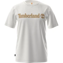 Timberland T-Shirt KENNEBEC RIVER Linear Logo Gelb/Beige/Weiß/Braun/Creme/Orange