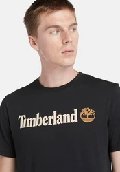 Timberland T-Shirt KENNEBEC RIVER Linear Logo Beige/Braun
