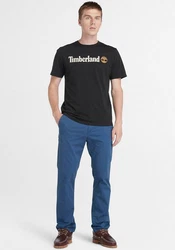 Timberland T-Shirt KENNEBEC RIVER Linear Logo Beige/Braun