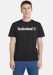 Timberland T-Shirt KENNEBEC RIVER Linear Logo Beige/Braun