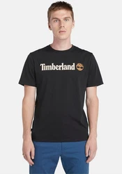 Timberland T-Shirt KENNEBEC RIVER Linear Logo Beige/Braun