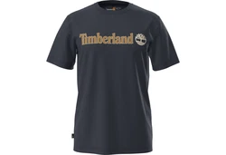 Timberland T-Shirt KENNEBEC RIVER Linear Logo Dunkelblau/Beige/Orange/Gelb