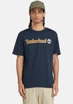 Timberland T-Shirt KENNEBEC RIVER Linear Logo Dunkelblau/Beige/Orange/Gelb