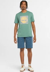 Timberland T-Shirt Short Sleeve Front Graphic Tee grün