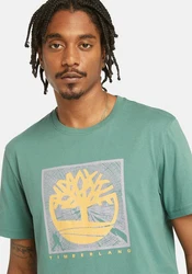 Timberland T-Shirt Short Sleeve Front Graphic Tee grün