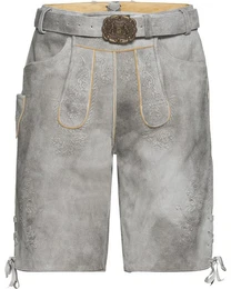 Trachtenlederhose Kurze Lederhose mit Grtel