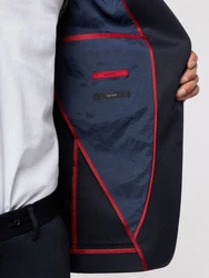 Roy Robson Sakko Baukasten Slim-Fit Dunkelblau/Hellblau