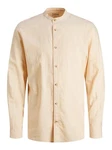 Jack & Jones Langarmhemd JJESUMMER BAND SHIRT LS SN Orange/Weiß/Gelb/Beige/Khaki