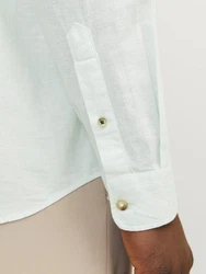 Jack & Jones Langarmhemd JJESUMMER BAND SHIRT LS SN Grün/Hellgrün/Hellblau