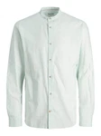 Jack & Jones Langarmhemd JJESUMMER BAND SHIRT LS SN Grün/Hellgrün/Hellblau