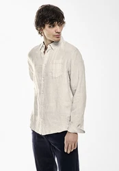 STREET ONE Langarmhemd Weiß/Khaki/Beige/Creme