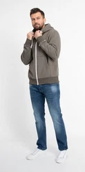 DEPROC Active Longpullover FinnDC Zip-Hoodie Khaki/Braun/Beige/Grau