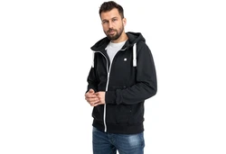 DEPROC Active Longpullover FinnDC Zip-Hoodie Hellblau/Schwarz