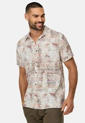 Indicode Hemd INPodrick Braun/Beige/Gelb