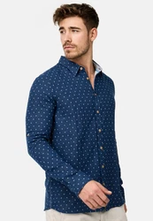 Indicode Langarmhemd INJoffrey Dunkelblau/Blau/Hellblau/Lila