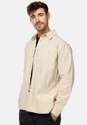 Indicode Langarmhemd INPilou Khaki/Beige/Braun